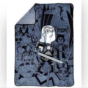 NWT Netflix The Witcher Monsters Throw 62” x 90”
